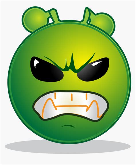 Alien Smiley Emoji Emoticon Emotions Cartoon Hate Clipart Hd