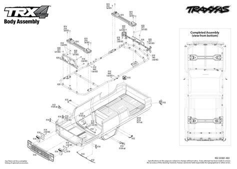 Trx 4 Chevrolet K10 High Trail Edition 92056 4 Body Assembly Exploded