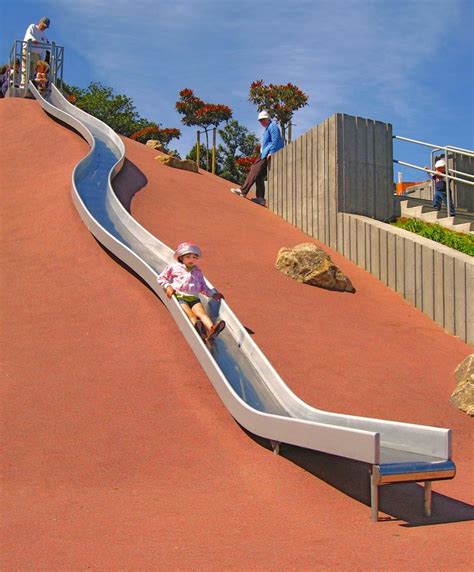 7 Best Embankment Slides Images On Pinterest Children Playground