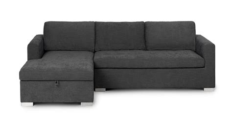 Dawn Gray Fabric Left Sectional Sofa Bed Soma Article