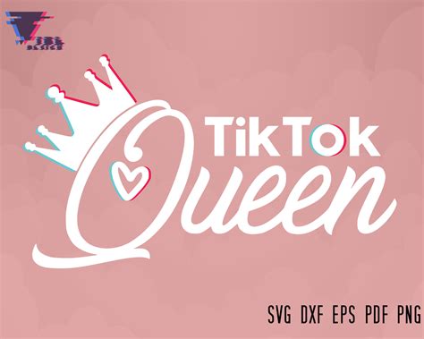 Tik Tok Queen Svg TikTok Svg Queen Svg Tik Tok Logo Svg Etsy