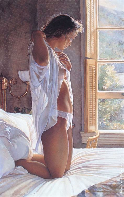 Steve Hanks Nude Realism Figure Watercolor Paintings American