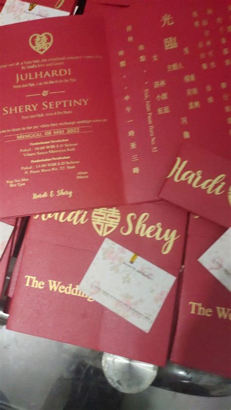 Undangan Chinese Hardy And Shery Sanggar Undangan Bridestory