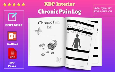 Kdp Interior Chronic Pain Log Graphic By Kdp Brain Creative Fabrica