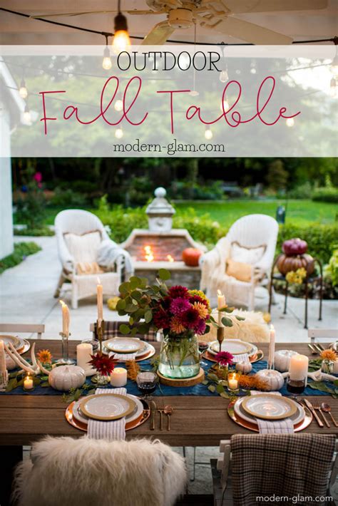 Outdoor Fall Tablescape An Autumn Harvest Table Al Fresco Mesas