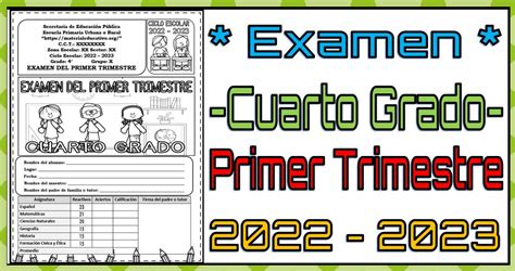 Examen Trimestral Nl Cuarto Grado Primaria 2022 2023 Reverasite