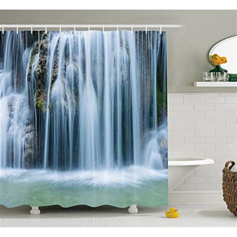 Waterfall Shower Curtain By Lunarable Massive Magnificent Cascaded