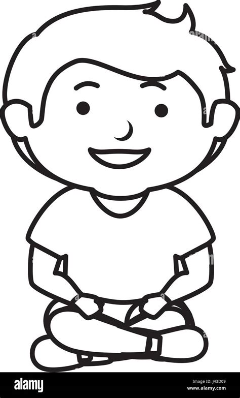 Happy Little Boy Character Stock Vector Image And Art Alamy