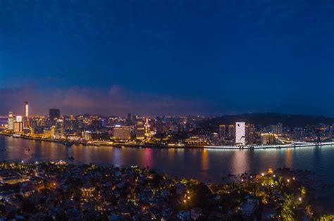 Amazing Night View Of Xiamen Host City For 2017 Brics Summit