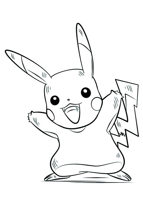 Pikachu No25 Pokemon Generation I All Pokemon Coloring Pages