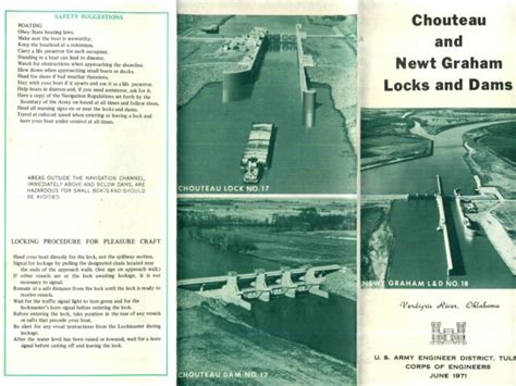 Chouteau And Newt Graham Locks And Dams Verdigris River Oklahoma Map