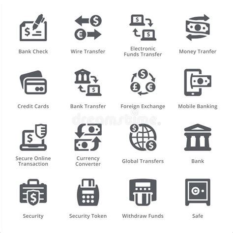 Personal And Business Finance Icons Icon Design Set Vector Stock Vector