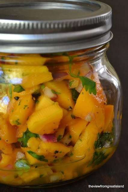 A Jar Of Homemade Papaya Salsa Papaya Recipes Green Bean Recipes