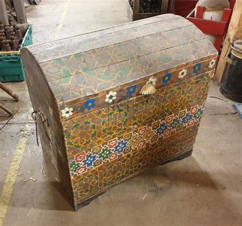 Chests And Coffers Prop Hire Large Painted Dome Chest Keeley Hire