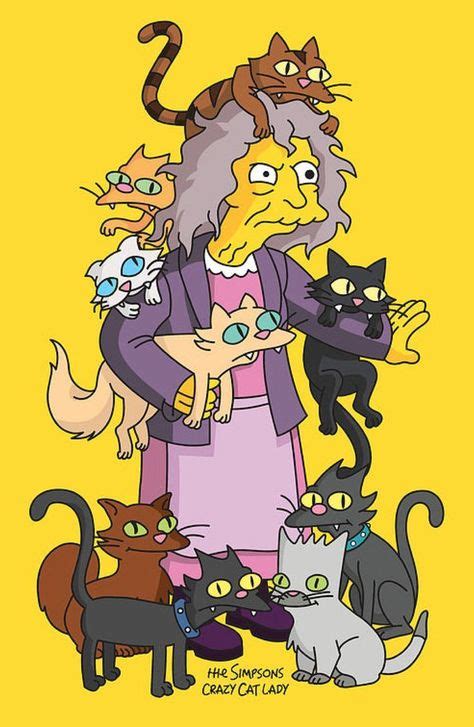 Crazy Cat Lady Jules Rules Blog Catlady Personajes De Los Simpsons