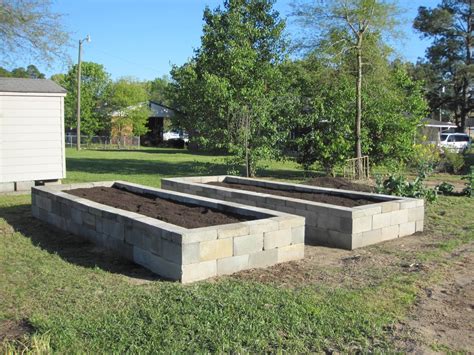 Concrete Block Raised Beds Part I Building Raised Garden Beds Cinder