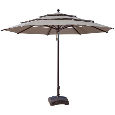 Proshade Aluminium Market Umbrella 336m Wood Look Costco Australia