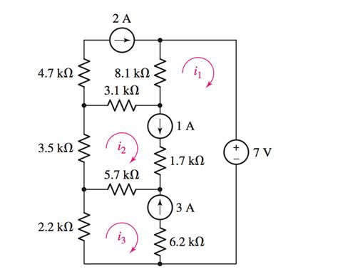 When we talk about fundamental circuit theories, ohm's law is the most fundamental of them all. Calculate The Three Mesh Currents Labeled In The ... | Chegg.com