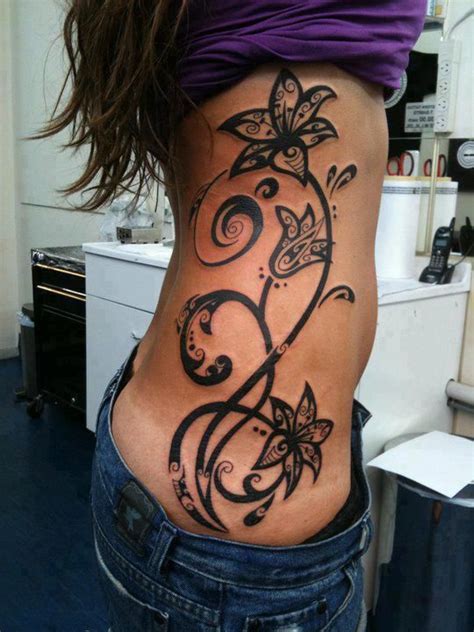 Rib cage or ribs is the most sensual part of the body and quite sensitive place as well. rib cage #tattoos #tatts | Side tattoos women, Tribal tattoos