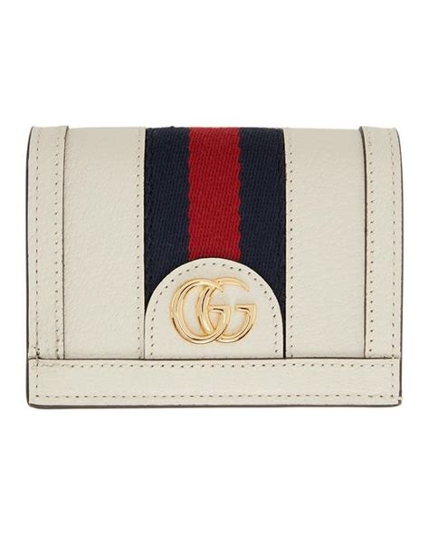 Gucci Ophidia Card Case Wallet In White Lyst