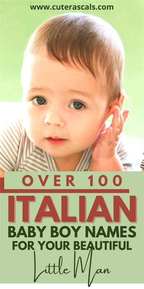 100 Beautiful Italian Baby Boy Names