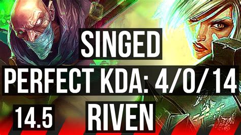 Singed Vs Riven Top Games Br Master Youtube