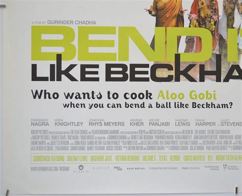 Bend It Like Beckham Original Movie Poster