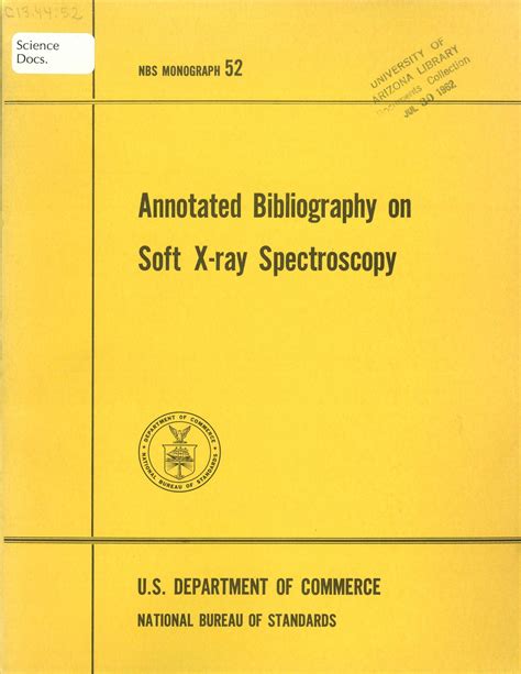 Annotated Bibliography On Soft X Ray Spectroscopy Unt Digital Library