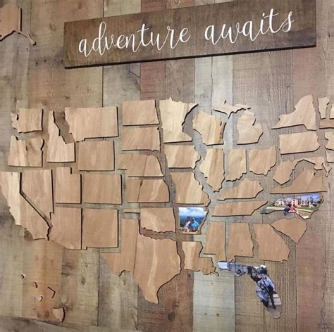 Now Available This Beautifully Crafted Wooden Map Of The United States My Xxx Hot Girl