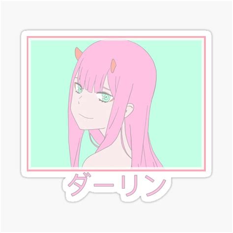 Pastel Zero Two Sticker For Sale By Mamash Redbubble