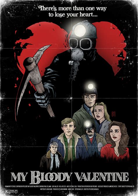 My Bloody Valentine 1981 Alternative Movie Poster Print Horror Etsy