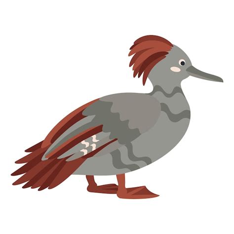 Premium Vector Cute Cartoon Duck Bird Flat Vector Illustration