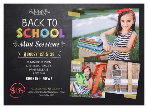 Back To School Mini Sessions Tampa Fl Aug 27 2016 730 Am