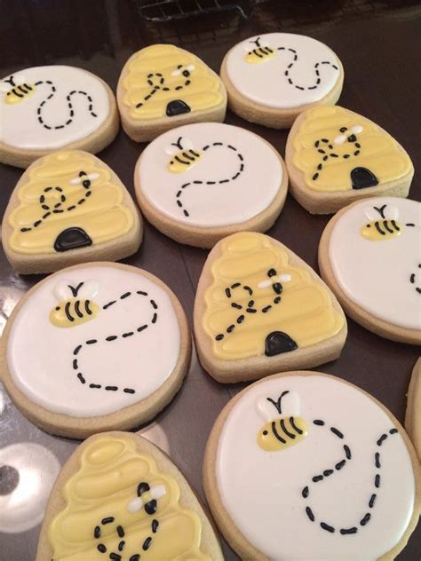 Honey Bee Cookies Bee Cookies Sugar Cookie Designs Cookies