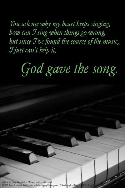 God Gave The Song Piano Admirable