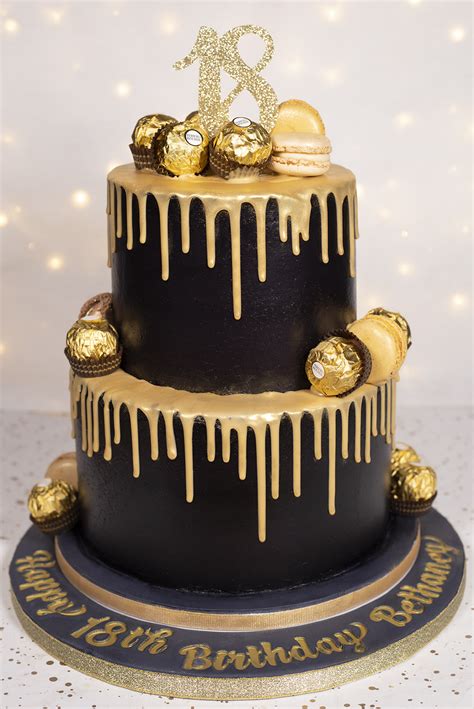 Black Gold Drip Cake Cakey Goodness Golden Birthday Cakes Chocolate Drip Cake Birthday