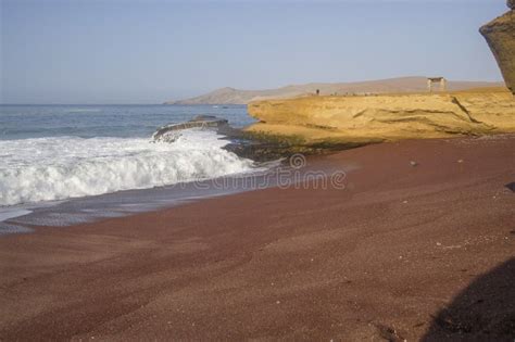 Red Beach Paracas Peru Stock Image Image Of Facade 89997163