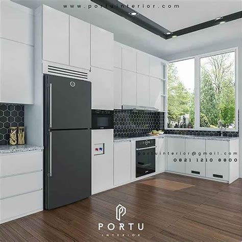 kitchen set jakarta design minimalis modern – Portu Interior