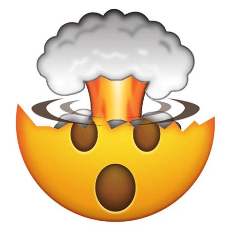 The exploding head emoji (u+1f92f) was released by unicode in 2017, as a part of unicode version 10.0. Emoji Request - ExplodingEmoji