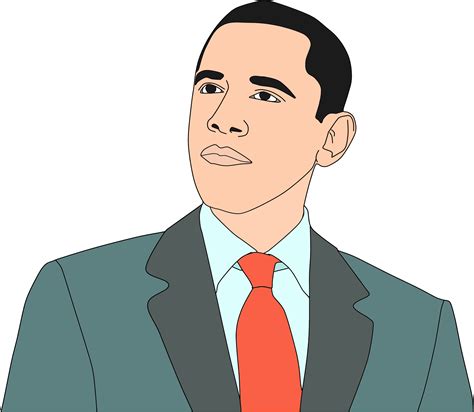 Barack Obama Portrait Vector Clipart Image Free Stock Photo Public