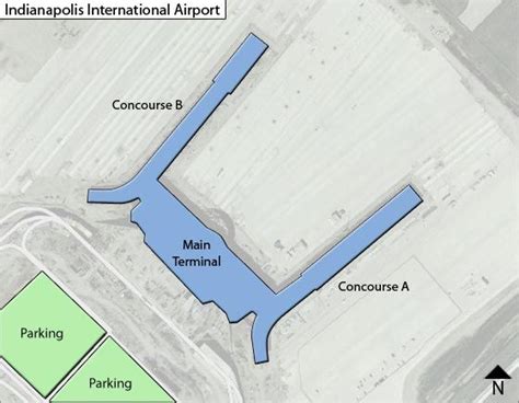 Indianapolis Airport Map Ind Terminal Guide