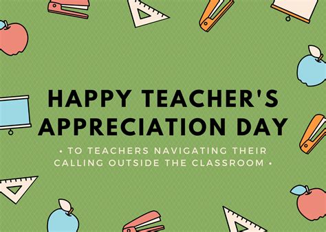Happy Teachers Appreciation Day To Teachers Navigating Their Calling