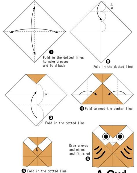 Simple Origami Owl Instructions 12 Kids Origami Origami Easy