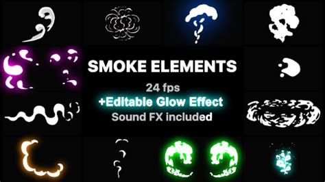 ✅don't forget to like subscribe. 2D FX Smoke Elements - Motion Graphics Templates | Motion ...