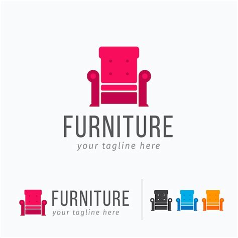 Concepto De Logotipo De Muebles Vector Gratis