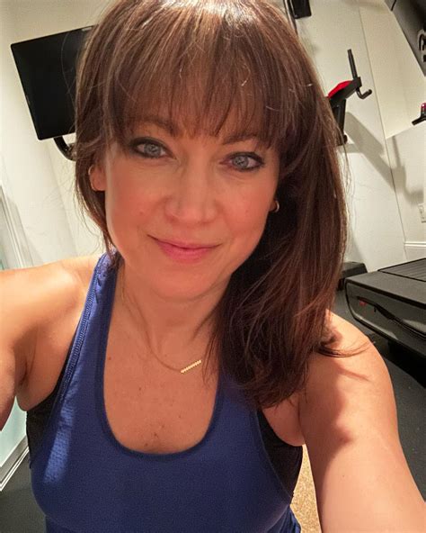 New Ginger Zee Gym Selfie With Sexy Bangs Celeblr