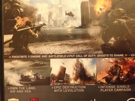 Battlefield 4s Back Of The Box Quote Puts Call Of Duty