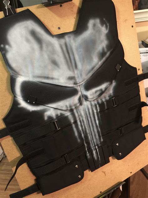 The Punisher Tactical Vest Unpainted Cosplay Etsy