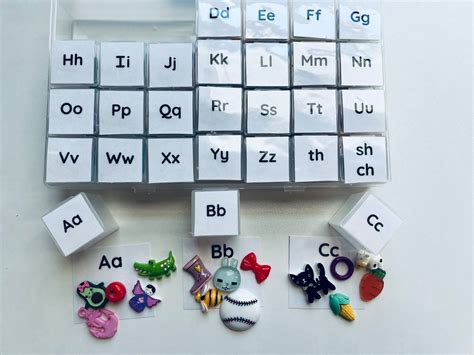 Alphabet Kit Mini Objects Learn The Alphabet Trinkets Etsy