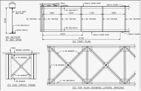 Design A Deck Type Plate Girder Railway Bridge For Single Tract Deck